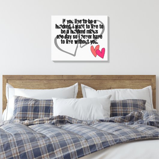 de douane personaliseert doet het zelf Jubilea Canvas Afdruk (Insitu (Slaapkamer))