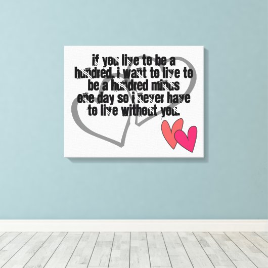 de douane personaliseert doet het zelf Jubilea Canvas Afdruk (Insitu (Houten vloer))