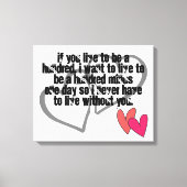 de douane personaliseert doet het zelf Jubilea Canvas Afdruk (Voorkant)