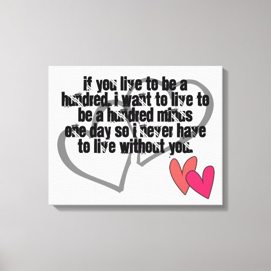 de douane personaliseert doet het zelf Jubilea Canvas Afdruk (Voorkant)