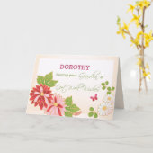 De douane, personaliseert Naam wordt goed Wensen, Kaart (Gele Bloem)