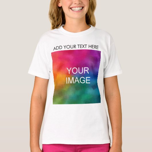 De douane uploadt Foto voegt de Sjabloon van de Te T-shirt (Voorkant)