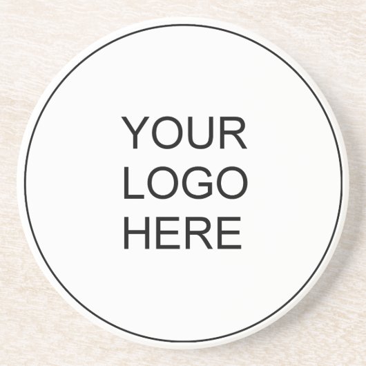 De douane uploadt hier Uw Eigen Logo van het Bedri Zandsteen Onderzetter (Voorkant)