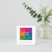 De douane uploadt Uw Logo van het BedrijfsBedrijf Vierkante Visitekaartje (Staand voorkant)