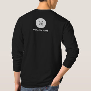 De douane uploadt voegt Uw Mannen Werk van de Logo T-shirt