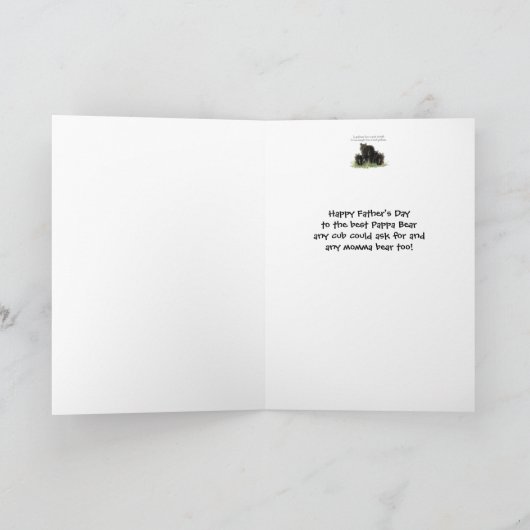 De douane Vaderdag Poppa draagt Vrouw & Kinder Kaart (Binnen)