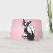 De Douane van de Engel van Boston Terrier Kaart (Voorkant)