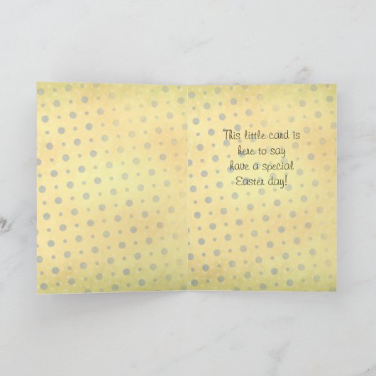 De Douane van de Mand van Pasen Feestdagen Kaart (Binnen)