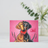 De Douane van het Bericht van de Liefde van het Briefkaart (Staand voorkant)