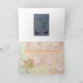 De Douane van het Huwelijk van Fairytale dankt u Bedankkaart (Binnen)