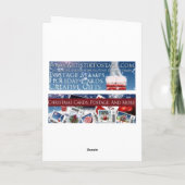 De Douane van het Wereldbol van de Sneeuw van Feestdagen Kaart (Achterkant)