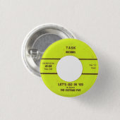 De douane vijf - laten we in '69 gaan ronde button 3,2 cm (Voorkant /achterkant)