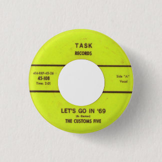 De douane vijf - laten we in '69 gaan ronde button 3,2 cm