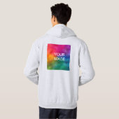 De douane voegt de Basis van de Mannen van de Sjab Hoodie (Achterkant volledig)