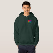 De douane voegt de Basis van de Mannen van de Sjab Hoodie (Voorkant volledig)
