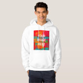 De douane voegt de Logo van het Afbeelding toe per Hoodie (Voorkant volledig)