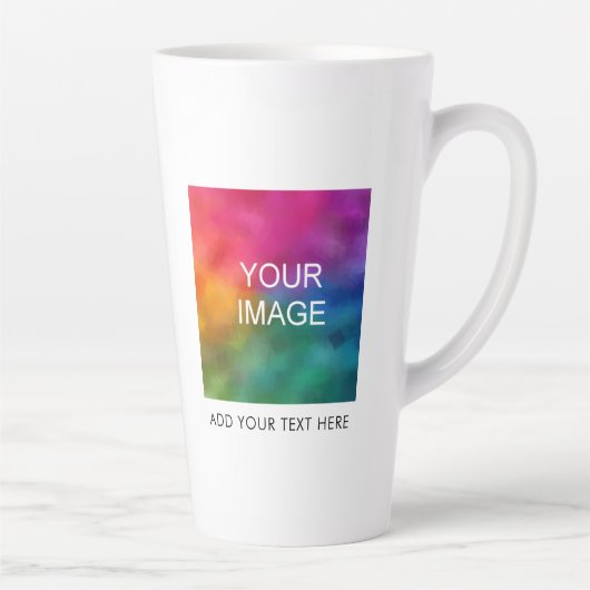 De douane voegt de Naam van de Tekst van het Bedri Latte Mok (Rechts)