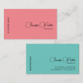 De douane voegt de Naam van het Manuscript van het Visitekaartje (Voorkant / Achterkant)