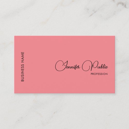 De douane voegt de Naam van het Manuscript van het Visitekaartje (Voorkant)