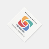 De douane voegt Uw BedrijfsPartij van de Logo toe Servet (Hoek)