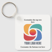 De douane voegt Uw Commerciële Marketing van het B Sleutelhanger (Voorkant)