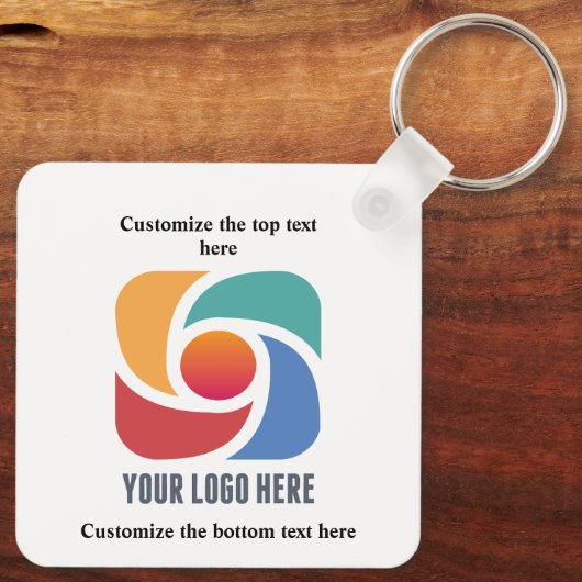 De douane voegt Uw Commerciële Marketing van het B Sleutelhanger (Achterkant)