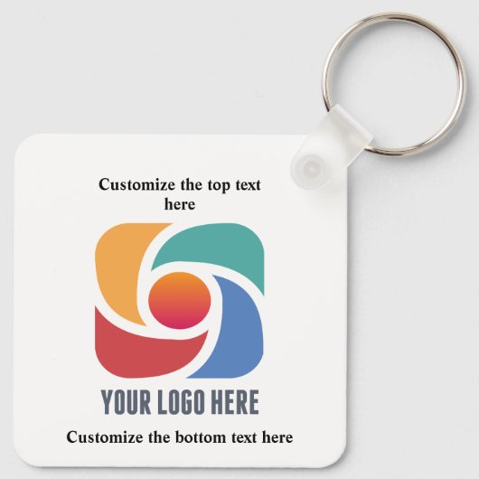 De douane voegt Uw Commerciële Marketing van het B Sleutelhanger (Achterkant)