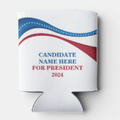 De douane voegt Uw Eigen Kandidaat voor President Blikjeskoeler (Achterkant)