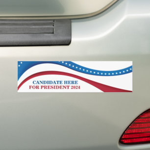 De douane voegt Uw Eigen Kandidaat voor President  Bumpersticker