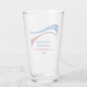 De douane voegt Uw Eigen Kandidaat voor President  Glas (Achterkant)