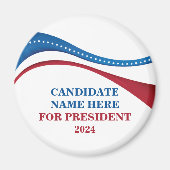 De douane voegt Uw Eigen Kandidaat voor President  Magneet (Voorkant)