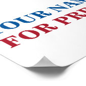 De douane voegt Uw Eigen Kandidaat voor President  Poster (Hoek)