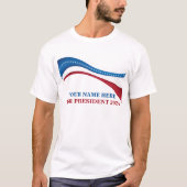 De douane voegt Uw Eigen Kandidaat voor President  T-shirt (Voorkant)