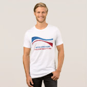 De douane voegt Uw Eigen Kandidaat voor President  Tri-Blend Shirt (Voorkant volledig)