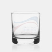 De douane voegt Uw Eigen Kandidaat voor President  Whisky Glas (Achterkant)