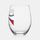 De douane voegt Uw Eigen Kandidaat voor President  Wijnglas Zonder Voet (Links)