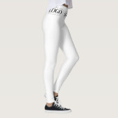 De douane voegt Uw Logo Bedrijfs van Rechthoek toe Leggings (Rechts)
