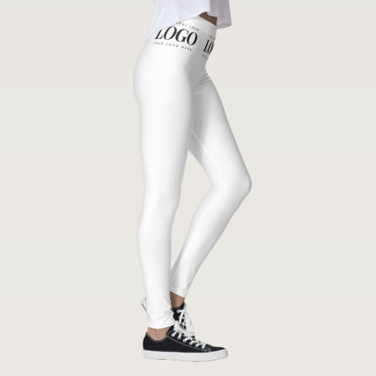 De douane voegt Uw Logo Bedrijfs van Rechthoek toe Leggings (Rechts)