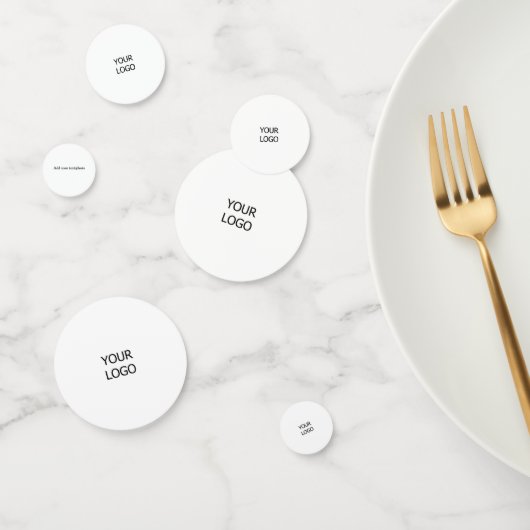 de douane voegt uw logo gepersonaliseerde bedrijfs confetti (Groep)