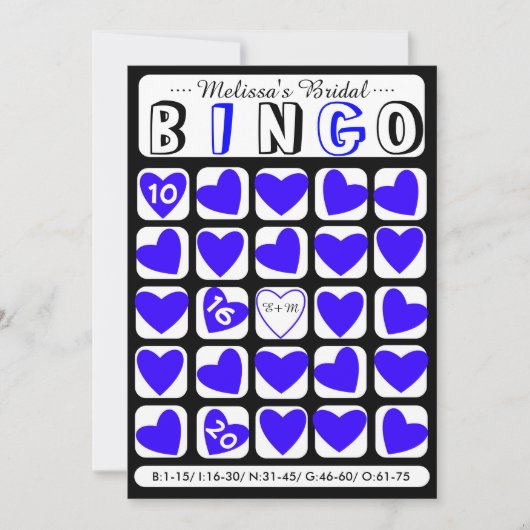 De douane vult het in brudal bingo blauwe spelkaar (Voorkant)