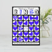 De douane vult het in brudal bingo blauwe spelkaar (Staand voorkant)