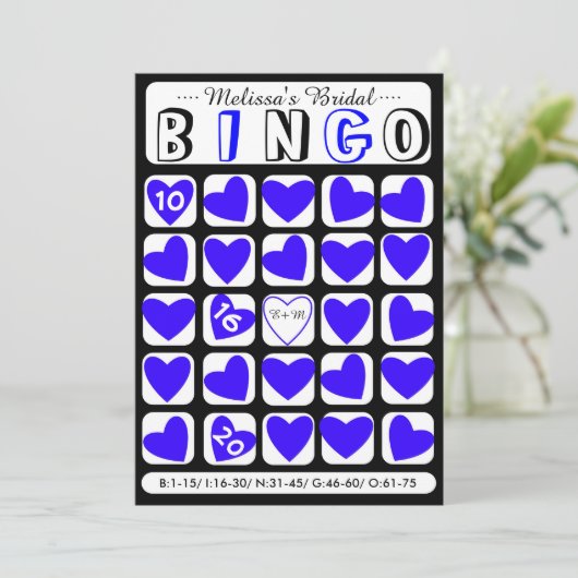 De douane vult het in brudal bingo blauwe spelkaar (Staand voorkant)