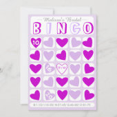 De douane vult het in brudal bingo paarse spelkaar (Voorkant)