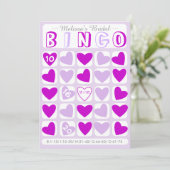 De douane vult het in brudal bingo paarse spelkaar (Staand voorkant)