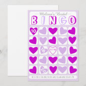 De douane vult het in brudal bingo paarse spelkaar (Voorkant / Achterkant)