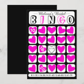 De douane vult het in brudal bingo roze spelkaart (Voorkant / Achterkant)
