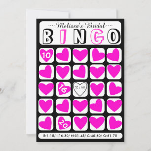 De douane vult het in brudal bingo roze spelkaart