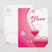 De douanegiften van de Valentijnsdag van de liefde Feestdagenkaart (Voorkant / Achterkant)