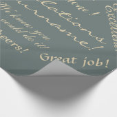 De douanenaam van felicitaties het verpakken papie cadeaupapier (Hoek)