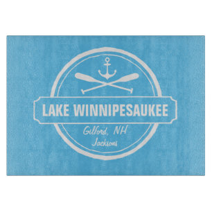 De douanestad van Winnipesaukee NH van het meer, Snijplank